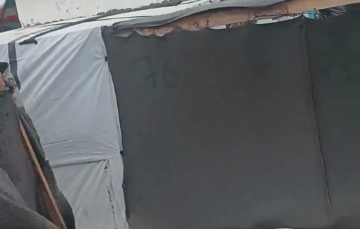 Thumbnail preview image for the video titled: Dangerous conditions of the displaced people in tent city near sea