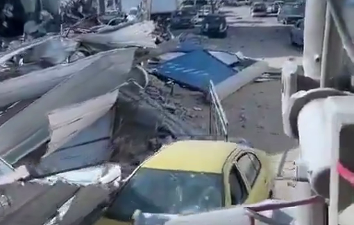 Thumbnail preview image for the video titled: D9 IDF video in Gaza: wanton destruction is funny