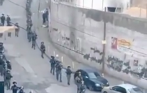 Thumbnail preview image for the video titled: IDF troops invading Shuafat RC in order to blow up the house of the terrorist Muhammad al-Zalbani