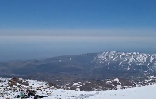 Thumbnail preview image for the video titled: Erecting a momument to claim Mt. Hermon and Syria