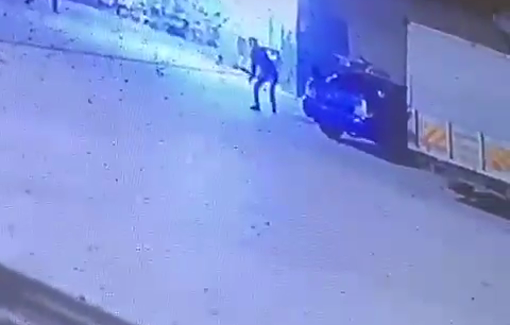 Thumbnail preview image for the video titled: CCTV footage documented the moment Israeli forces opened fire on a Palestinian youth while raiding the town of Beit Furik