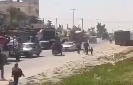 Thumbnail preview image for the video titled: Displacement from Rafah as Israel issued a large-scale displacement order