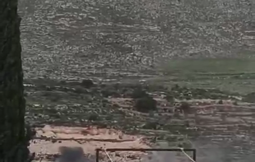 Thumbnail preview image for the video titled: Duma village invaded by doens of Israeli settlers firing live bullets and setting fire