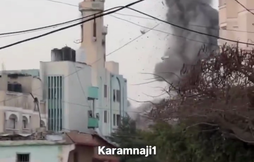 Thumbnail preview image for the video titled: The moment Israel bombed Dar al-Arqam school