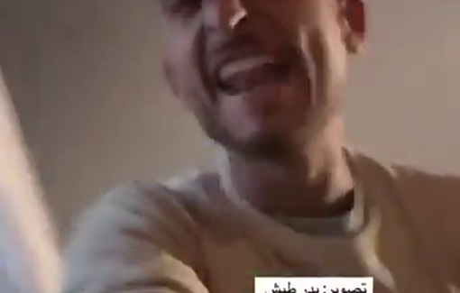 Thumbnail preview image for the video titled: Journalists panic as their colleagues burn alive following an Israeli airstrike