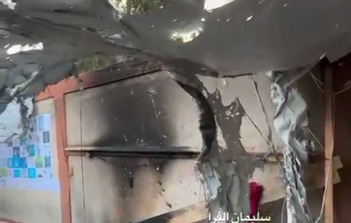 Thumbnail preview image for the video titled: Aftermath of Israeli airstrike on press tents at Nasser hospital