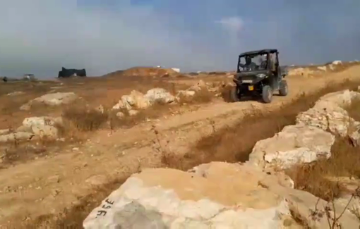 Thumbnail preview image for the video titled: Yariv Ben Elisha spreads terror over the Palestinian communities near his settlement