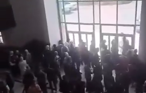 Thumbnail preview image for the video titled: Israeli army has surrounded a group of students of Al-Quds University