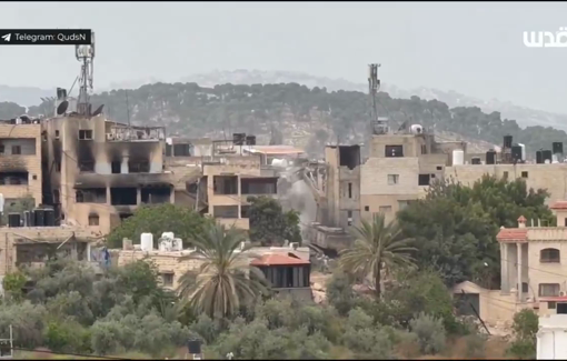 Thumbnail preview image for the video titled: Israeli forces continue to bulldoze and destroy homes in Jenin Camp