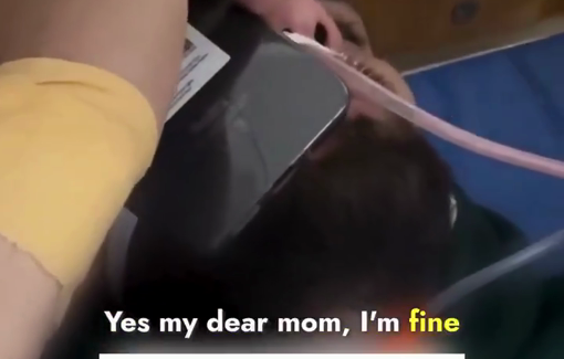 Thumbnail preview image for the video titled: Injured journalist Abdallah Al-Attar reassures his worried mother