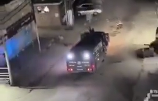 Thumbnail preview image for the video titled: Israeli forces intentionally spray houses of Palestinians with skunk water in Shu'fat refugee camp