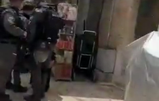 Thumbnail preview image for the video titled: Israeli Forces Israeli forces arrested Palestinian woman from Gaza receiving medical treatment in Occupied Jerusalem