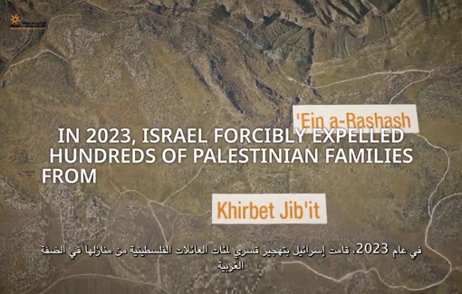 Thumbnail preview image for the video titled: "Displaced communities forgotten people" the fate of northeast of Ramallah Palestinian communities