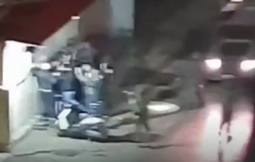 Thumbnail preview image for the video titled: Israeli soldiers abused a group of young men in the Al-Masaken Al-Sha'biya