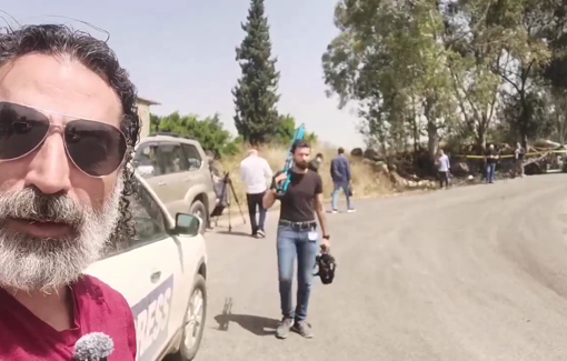 Thumbnail preview image for the video titled: Israeli drone fired two missiles on a car of an University professor in South Lebanon