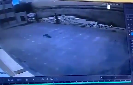 Thumbnail preview image for the video titled: Israeli soldiers raided Om Salmouna School in Bethlehem and removing the Palestinian flag