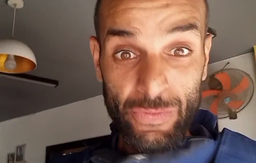 Thumbnail preview image for the video titled: View of the busy intersection where Israel massacred over 30 people