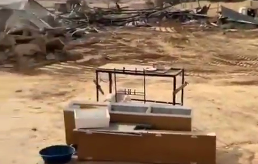 Thumbnail preview image for the video titled: Israeli vehicles begin demolition operations in the village of Al-Sirr in Negev/ al-Naqab (Palestine 48)