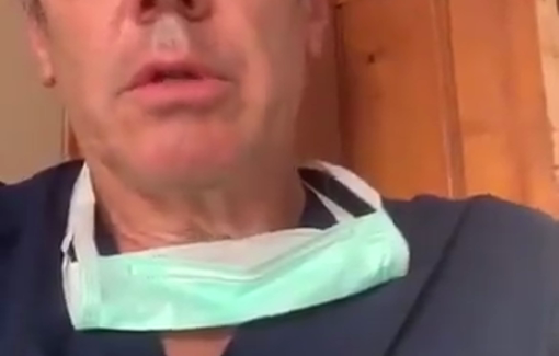 Thumbnail preview image for the video titled: Testimony of Tom Potokar, British Surgeon, forced to relocate from the European hospital under Israeli attack