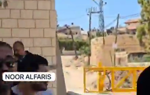 Thumbnail preview image for the video titled: Shocking incident of shooting at diplomatic delegations near Jenin camp