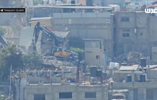 Thumbnail preview image for the video titled: Israeli army continues to demolish dozens of Palestinian homes in Tulkarm refugee camp