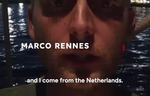 Thumbnail preview image for the video titled: Mark van Rennes is a Dutch volunteer on 'Madleen' kidnapped by Israeli forces