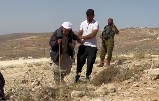 Thumbnail preview image for the video titled: The Israeli army is demolishing the remaining homes in Khallet al-Dabaa