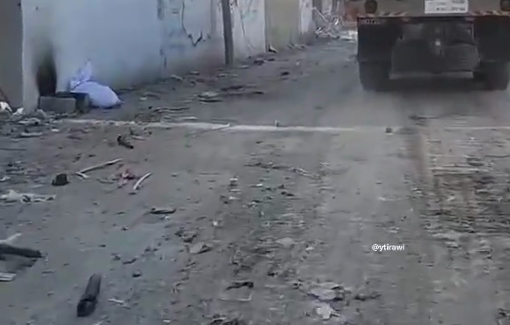 Thumbnail preview image for the video titled: Israeli soldier mock the dehumanization of abucted Palestinian