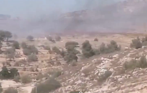 Thumbnail preview image for the video titled: Israeli settlers carried out a pogrom in Surif killing 1 and injured 8