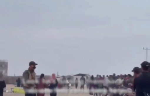 Thumbnail preview image for the video titled: ISIS-linked IDF collaborator gang opens fire as aid seekers line for aid at Rafah GHF site