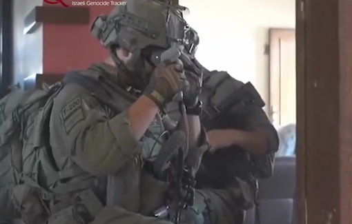 Thumbnail preview image for the video titled: Drone killing footage from Israeli soldier killing unarmed civilian