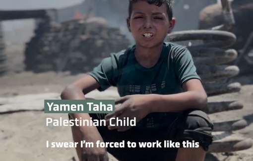 Thumbnail preview image for the video titled: 13 year-old Yamen forced to work in hazardous conditions to support his family