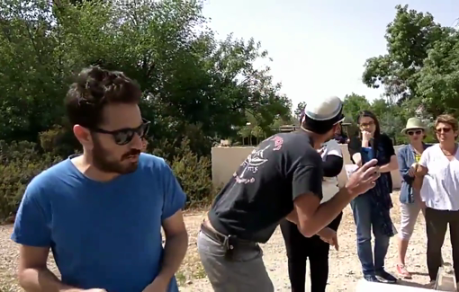 Thumbnail preview image for the video titled: Meir Ben Shitrit also likes to harass visitors who come to educational tours in Hebron, organized by different leftist groups