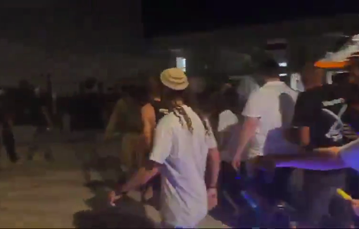 Thumbnail preview image for the video titled: Israeli pro-rape rioters invading the detention facility Beit Lid to protest against detention of soldiers