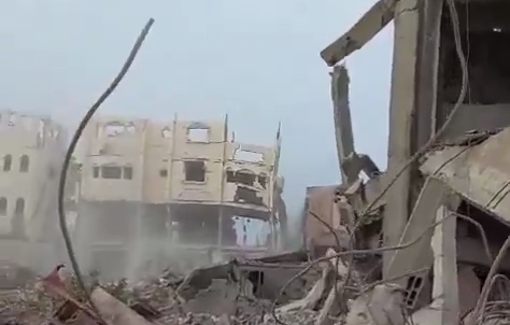 Thumbnail preview image for the video titled: IDF soldier Avraham Azulai demolishing a Palestinian house in Rafah