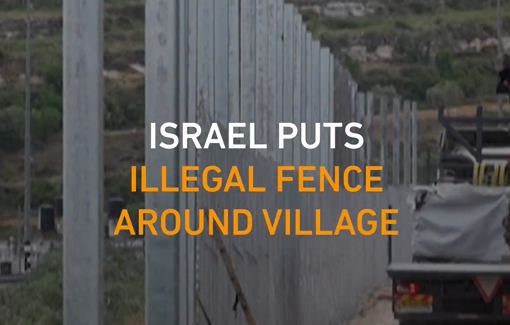 Thumbnail preview image for the video titled: Sinjil surrounded by fences :"They have besieged us. We cannot leave. It has become like a prison."