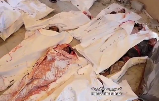 Thumbnail preview image for the video titled: Around 30 Palestinians killed by Israelis and Americans at a Rafah GHF site