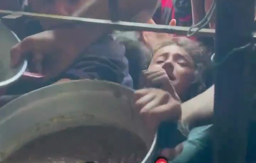 Thumbnail preview image for the video titled: The manufacturing famine in Gaza is worsening: "We want food!"