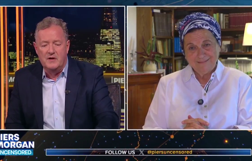 Thumbnail preview image for the video titled: Daniella Weiss refuses to show any empathy about children killed by Israel, threatens Arabs