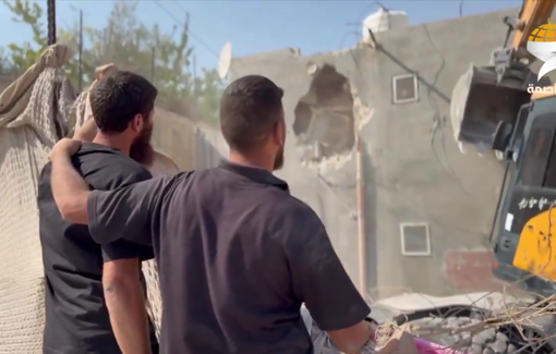 Thumbnail preview image for the video titled: Two Palestinian brothers were forced to demolish their own homes in the Jabal Mukaber neighborhood in occupied Jerusalem