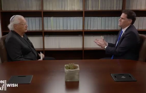 Thumbnail preview image for the video titled: Ron Dermer, Israel’s Minister for Strategic Affairs, explains that the starvation in Gaza is being carefully managed