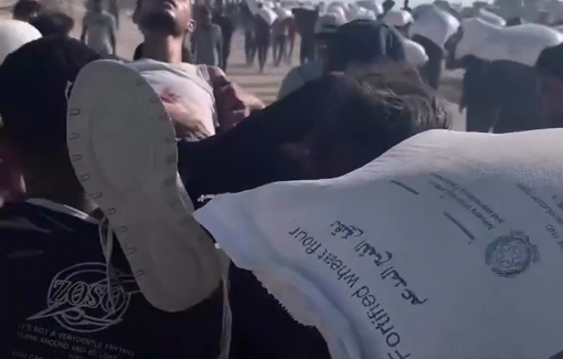 Thumbnail preview image for the video titled: The daily deadly quest for flour in Gaza