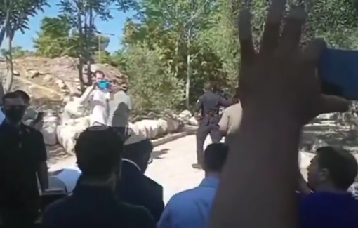 Thumbnail preview image for the video titled: Ben Gvir leads jewish prayers at Al-Aqsa Mosque breaking the status quo