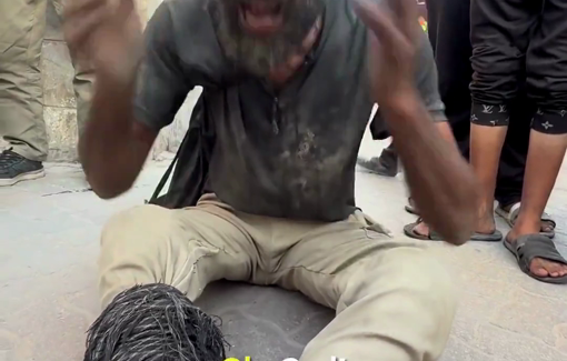 Thumbnail preview image for the video titled: Father and sons went our for aid, only for Israel to shoot him and kill his children