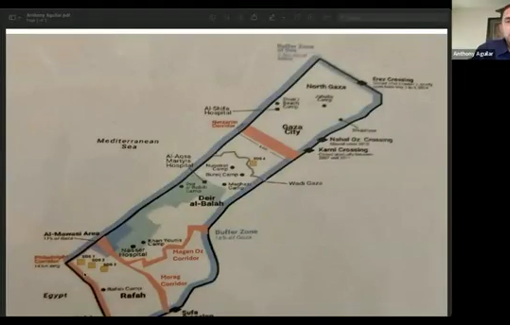 Thumbnail preview image for the video titled: Anthony Aguilar on unXeptable: The GHF system design by IDF is engineered to starve people out of Gaza City and northern Gaza