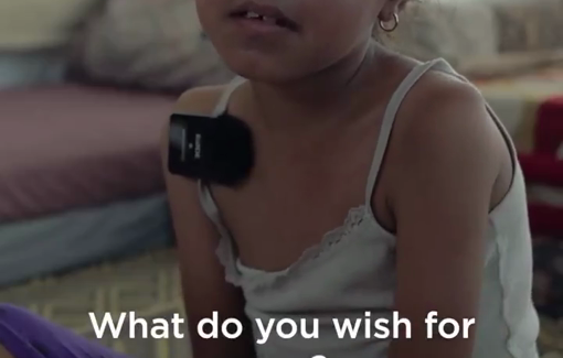 Thumbnail preview image for the video titled: Child Sidra avoids children after losing her hand in an Israeli school bombing