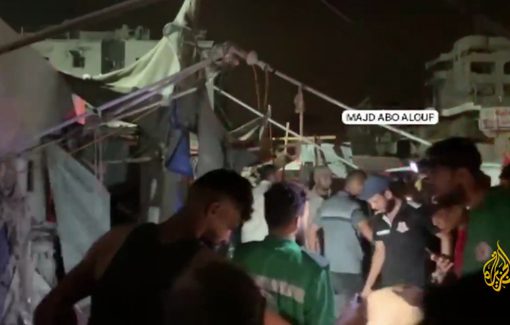 Thumbnail preview image for the video titled: Al Jazeera's document the scene of Israel's massacre of its crew in Gaza City