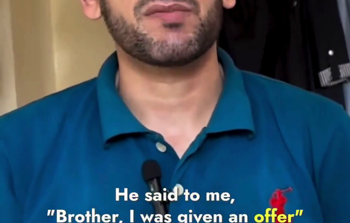 Thumbnail preview image for the video titled: Anas Al-Sharif's brother recounts how he refused offers to travel to honor his journalistic duty