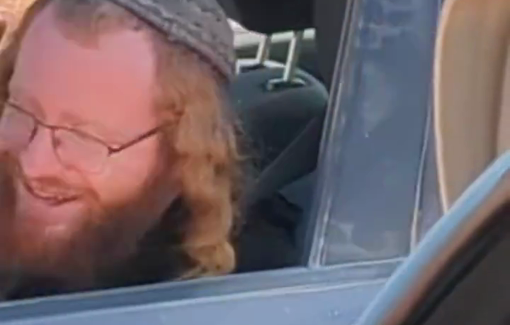 Thumbnail preview image for the video titled: Another notorious settler showed up to terrorize the community of Mukhmas.