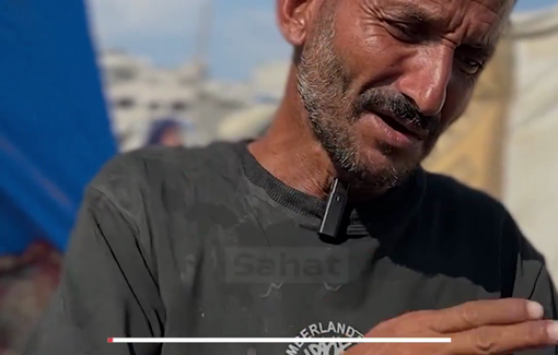 Thumbnail preview image for the video titled: Father of Amna Al-Mufti recounts Israel's murder of his daughter while carrying water